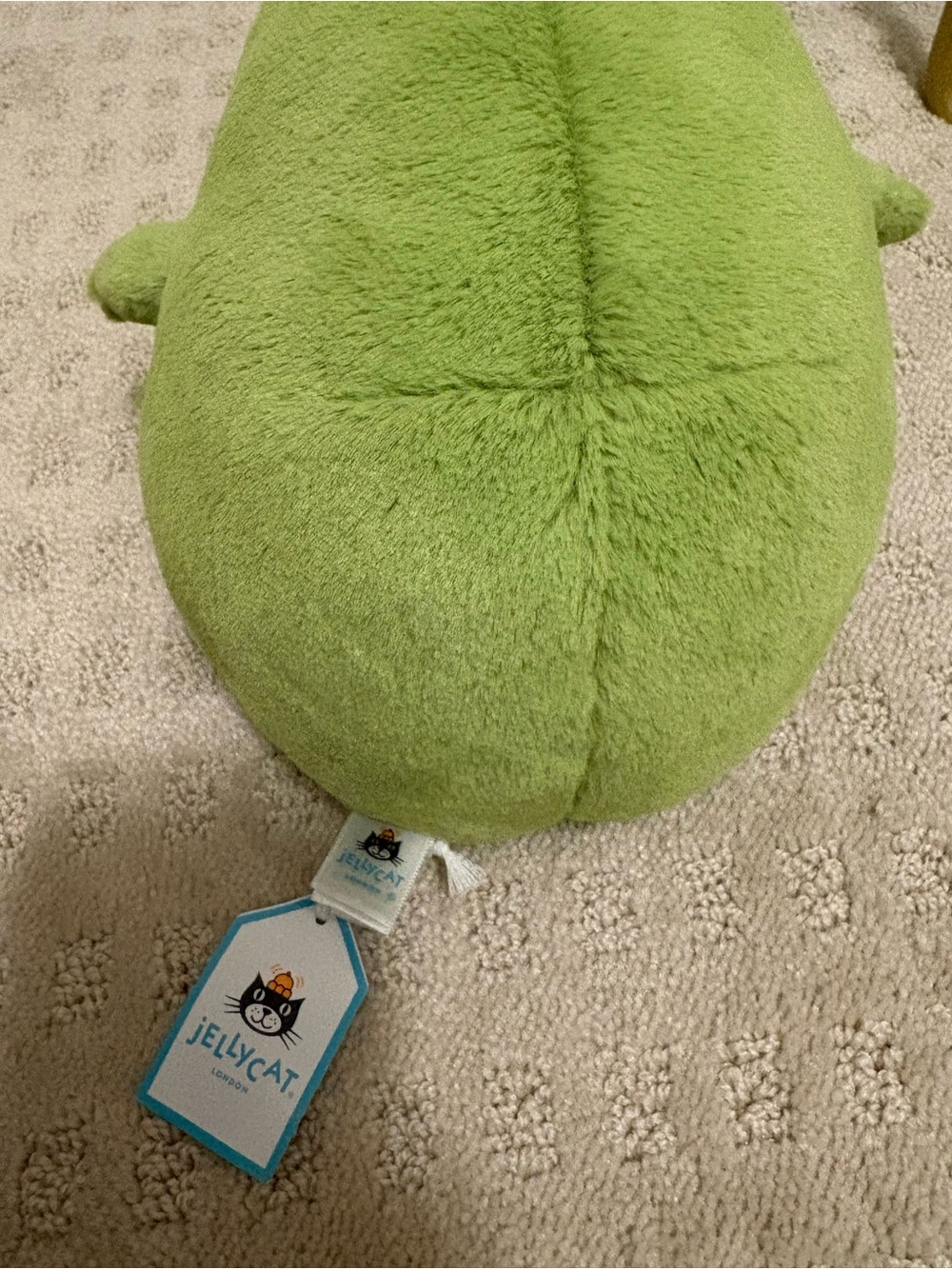 Jellycat Lime Green Plush Frog Stuffed Animal - Picture 3 of 5